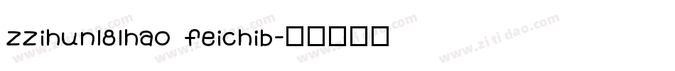 zzihun181hao feichib字体转换